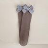 Nuevos calcetines de tubo otoño e invierno estilo retro Hong Kong lazo niñas calcetines de algodón coreanos color liso calcetines de felpa calcetines para niños venta al por mayor