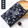 Tela Estampada Azul Wuzhen Estilo Étnico Chino Porcelana Azul Estampado con Cera Mantel Pequeño Floral Tela de Algodón y Lino Liquidación