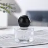 Frasco de Perfume Cilíndrico Espesso, Frasco de Vidro Transparente com Borrifador de Pressão, Frasco Metálico Recarregável, Frasco Vazio Atacado, Venda Quente Transfronteiriça