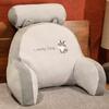 Bolsa Suave de Peluche de Conejo para Mesita de Noche Respaldo Grande Asiento de Sofá Cojín para Cintura Cama de Dormitorio Almohada para Cintura de Lectura Almohada