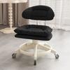 Taburete pequeño universal con ruedas y polea, taburete bajo para el hogar, cambiador de zapatos, respaldo para niños, taburete redondo para sala de estar, banco suave.