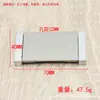 Manija Oculta de Aleación de Zinc con Tapa abatible sin ranura, Manija Plana Invisible para Superficie de Cajón de Armario, Minimalista Moderno
