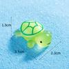 Live Blind Bolsa Cyber Celebrous Luminous Little Turtle Micro Landscape Fish Tank DIY Turtle Decoração Acessórios Resina Pequenos Ornamentos