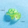 Celebridade da Internet Douyin Tartaruga Luminosa Micro Paisagem Criativa DIY Decoração Acessórios Tartaruga Mini Resina Pequenos Enfeites