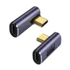 Adaptador USB4.0 en ángulo de USB Tipo-C macho a hembra para portátil Thunderbolt 4 carga rápida de 100W 40Gbps