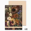 Uso Diario Estilo Pintura al Óleo Papel de Envoltura de Ciruela Salsa de Ciruela Papel de Envoltura de Flores para Ramo Papel de Fondo Inglés Artístico Papel Kraft