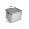 Caja Metálica Cuadrada con Cierre a Presión para Guardar Café, Dulces, Té, Caja Metálica con Cierre, Molde Metálico para Pastel de Piña con Pestillo