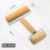Rodillo de Madera de Haya Rodillo Doméstico Tipo Rodillo Antiadherente Harina Piel de Empanadilla Herramienta Especial Rodillo de Madera Maciza de Doble Cabeza
