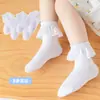 Meias de Renda Infantil, Meias de Menina, Meias Finas de Verão de Renda Estilo Japonês Princesa, Meias de Dança Brancas, Meias de Bebê