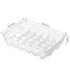 Caja de huevos a prueba de golpes para coche, bandeja de huevos a presión, ranura para caja de huevos de pato frescos para refrigerador, caja de almacenamiento de huevos portátil a prueba de caídas