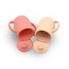 Vaso de bebé con forma de pico de pato transfronterizo, vajilla infantil a prueba de fugas con asa, vaso para beber de silicona de grado alimenticio
