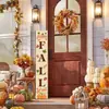 Nuevo producto transfronterizo: Letrero vertical de bienvenida de madera para porche y patio de granja de temporada Decoración navideña letrero de pie