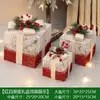 Decoração de Natal Boneco de Neve Rena de Natal Brilhante Cenário para Shopping Center Lobby de Hotel Enfeites Decorativos Grandes de Natal