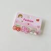 Pinza para el pelo acrílica de estilo coreano para niñas, tamaño pequeño, transparente, con dibujos de frutas, pinza lateral de doble cara para flequillo