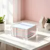 Soporte de Notas Acrílico Amazon Soporte para Notas Adhesivas Transparente Caja de Almacenamiento de Notas de Escritorio Personalizado