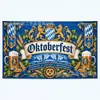 Telón de fondo nuevo y popular para Oktoberfest transfronterizo, diseño de jarra de cerveza impreso en alta definición, telón de fondo festivo para decoración de fiestas, tela colgante