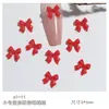 Mini requintado pequeno laço decoração de arte de unha acessórios acessórios tamanho pequeno gravata borboleta resina tridimensional fofo fita