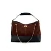 Bolso de Mano Nuevo de Gamuza, Bolso Pequeño de Cadena Estilo Chanel, Cuero Genuino de Lujo Ligero, Gran Capacidad, Bolso de Hombro para el Trabajo de Mujer con un Toque de Alta Gama