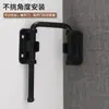 Pestillo de Puerta sin Taladro Cerradura de Entrada de Puerta hacia Adentro Acero Inoxidable Universal Izquierda-Derecha Cerradura de Seguridad Antirrobo Puerta Doble Pestillo