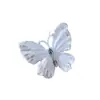 Decoraciones Navideñas Nuevas Transfronterizas Copo de Nieve Blanco Flockado Estrella de Cinco Puntas Tridimensional Colgante para Árbol Decoración Navideña
