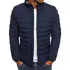 2026 AliExpress Amazon Comercio Exterior Transfronterizo Cuello Alto Chaqueta de Algodón para Hombre Color Sólido Casual Cálida Moda Ropa de Algodón