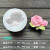 Molde de silicona con forma de flor estéreo, para tartas, pasteles, aromaterapia, velas de yeso, flores de peonía y rosas blancas frías.