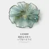 Elástico de cabelo scrunchie com pingente degradê azul fresco estilo coreano, elástico de alta qualidade para coque, acessório de cabelo