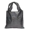 Nueva Bolsa de Compras Plegable de Gran Capacidad, Bolsa Plegable Lista para Usar Respetuosa con el Medio Ambiente, Bolsa de Almacenamiento Creativa Portátil Estampada