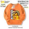 Sudaderas de colección de personajes de Mario para niños y niñas, ropa de cuello redondo de anime Super Mario Luigi, ropa de otoño e invierno para niños