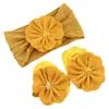 Conjunto de Meias e Faixa de Cabelo de Nylon para Bebê Recém-Nascido Florzinha Meias Antiderrapantes para Criança Pequena Meias de Bebê Acessórios de Cabelo para Cabeça