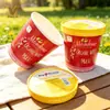 Copo de Papel Descartável para Sorvete 16Oz500Ml Copo de Sorvete Impresso Personalizado Produção de Fábrica Copo de Papel para Lanche Delivery