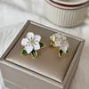 Estilo K de Pinzas para Orejas de Celebridad de Internet Sin Perforación, Pinzas Triangulares de Alta Gama Incrustadas de Diamantes para Mujer, Pendientes Simples Elegantes de Yiwu al por Mayor