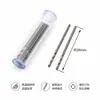 Broca pequeña de acero de alta velocidad, broca helicoidal de vástago recto blanco 0.6-4.0 mm, broca recta para carpintería, metal y placa de acero, broca de mano de giro