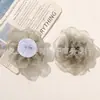 Tejido de Malla Suave y Etéreo Estilo Japonés con Bordes Quemados, Accesorios de Flor de Camelia, Ropa DIY, Tocados, Corsages, Accesorios para Zapatos y Sombreros