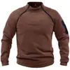 Comércio Exterior Transfronteiriço Masculino Gola Alta Zíper Manga Longa Tática Moletom Pulôver Lã Polar Jaqueta Quente