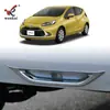 Adecuado para Toyota 21 Aqua Parachoques Trasero Modificado Luz Antiniebla Marco Decorativo Brillante Galvanizado Cubierta Especial para Luz de Freno