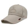 Gorra de béisbol con letras bordadas de verano para hombre, gorra de malla transpirable con visera, estilo británico, para el sol, para mujer