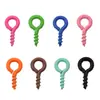 Tornillos de Ojo de Oveja Pintados con Spray de Hierro, Llaveros de Clavos de Cuerno de Oveja, Accesorios para Joyería Hechos a Mano para DIY, Materiales para Llaveros
