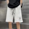 Verano Nuevo Estampado de Oso Shorts Deportivos Sueltos Casuales Pantalones Cinco Puntos Modernos Combinan con Todo Pantalones Cinco Puntos Ropa de Hombre