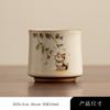 Taza Cerámica Grande Individual Patrón Agrietado Horno Ru Beige para Uso Personal, Taza de Té de Alta Gama para Beber Té