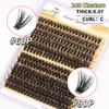Novo Segmentado Transfronteiriço 30D40D50D Livro de Cílios DIY Cílios em Cacho de Fusão a Quente Atacado Comércio Exterior Auto-Enxerto Cílios Postiços