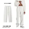 Pantalones Casuales Pesados de Otoño e Invierno para Hombre Isla Cai Xiang, Unisex Estilo Callejero Americano con Cordón Forrados de Forro Polar Pierna Recta Pantalones Deportivos para Hombre