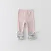Leggings para Bebé Niña, Delgados y Sencillos, Nuevo Estilo de Primavera, Pantalones Largos Casuales, Versátiles para Usar al Aire Libre, Pantalones para Bebé, Hechos a Medida