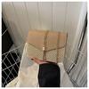 Bolso de Hombro Cruzado Tejido de Paja para Mujer Bolso Tejido Primavera Nuevo Bolso con Borlas Moda Retro Sentido de Alta Gama Bolso Cuadrado Pequeño Explosiones
