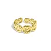 Anillo minimalista de lava Smiley de Corea del Sur, anillo minimalista de moda de lujo ligero de alta gama, estilo fresco, versátil, nicho femenino