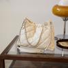 Bolso tipo cubo popular de este año para mujer 2024 nuevo bolso bandolera de hombro versátil de gran capacidad, bolso de cadena de rombos de moda