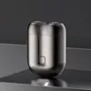 Carregamento transfronteiriço cabeça dupla rotativa mini sucção magnética barbeador portátil masculino elétrico comércio exterior