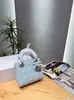 Transfronterizo 2026 Nuevo Bolso Dior Lady Dior con Múltiples Bolsillos y Lazo Bolso de Mano Acolchado de Moda Clásico Versátil Bolso de Hombro Cruzado