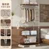 Arara de metal estilo japonês com 60cm de profundidade para instalação, guarda-roupa aberto autoportante, closet, prateleira montada, rack de armazenamento para guarda-roupa