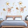 Pegatinas de pared fábrica mayoreo Nuevo Aroma Orquídea estilo chino dormitorio sala de estar removible fondo decorativo pegatinas de pared SK9288